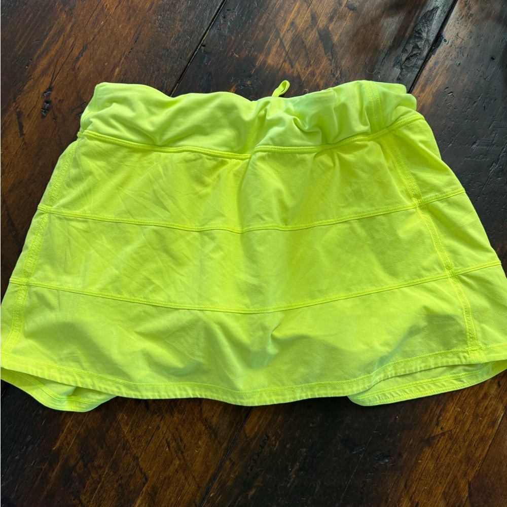 Lululemon Athletica Neon Yellow Skirt